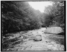 Rapids at Bartlett's carry, Round Lake, Adirondack Mountains, c1902. Creator: William H. Jackson