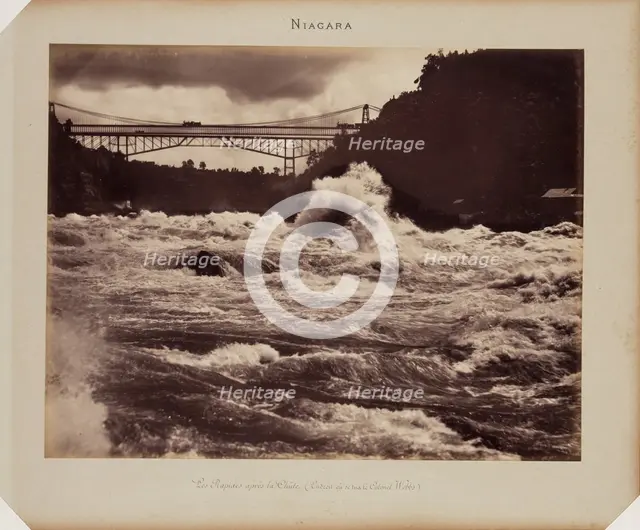 Rapids above Niagara, c.between 1870 and 1900. Creator: Unknown.