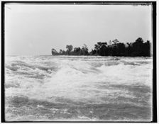 Rapids above the American Falls, Niagara Falls, N.Y., between 1880 and 1899. Creator: Unknown