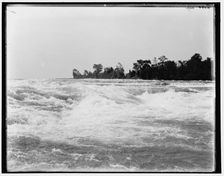 Rapids above the American Falls, Niagara Falls, N.Y., between 1880 and 1899. Creator: Unknown