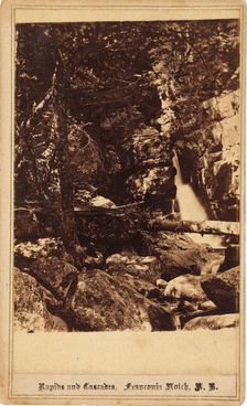 Rapids and Cascades, Franconia Notch, New Hampshire, 1860s. Creator: Bierstadt Brothers