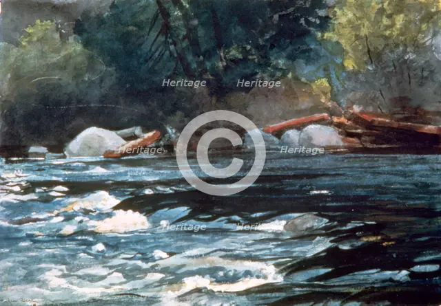 'Rapids, Hudson River', 1894. Artist: Winslow Homer