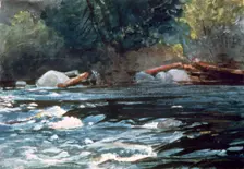Rapids, Hudson River 1894. Artist: Winslow Homer