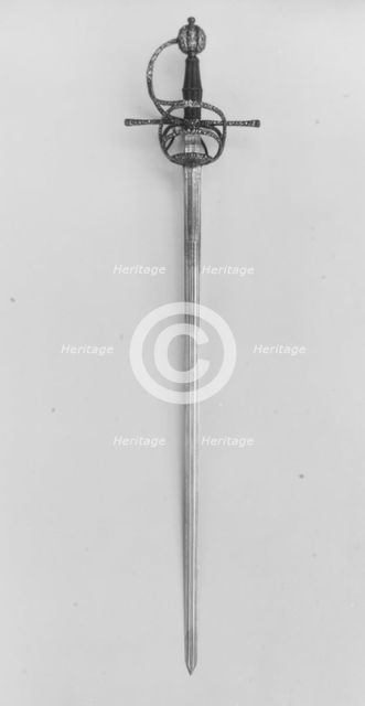 Rapier, Northern European, probably German, blade dated 1620. Creator: Unknown.