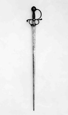 Rapier of Emperor Charles V, Italian, Milan, ca. 1540. Creators: Francesco Negroli, Filippo Negroli, Giovan Battista Negroli