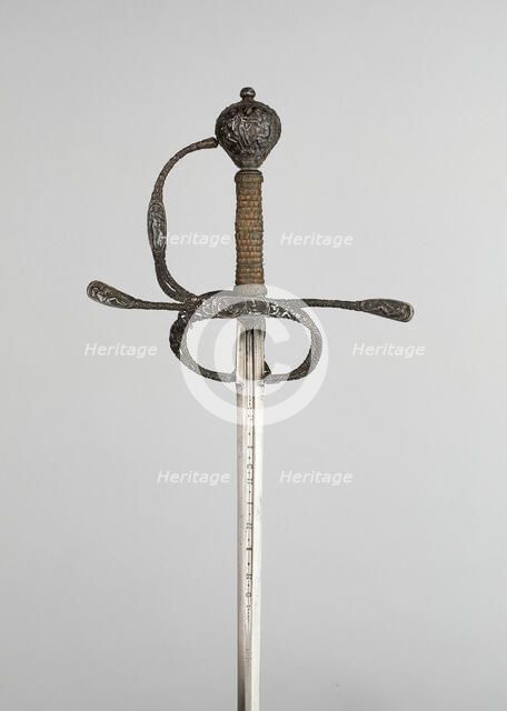 Rapier and Scabbard, Flanders, c. 1630. Creator: Unknown.