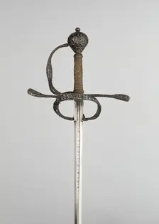 Rapier and Scabbard, Flanders, c. 1630. Creator: Unknown