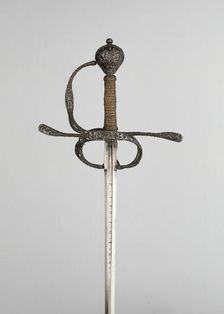 Rapier and Scabbard, Flanders, c. 1630. Creator: Unknown