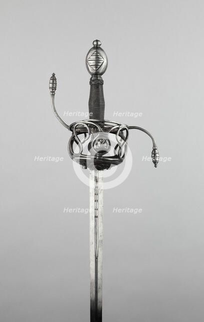Rapier, Europe, western, 1630-40. Creator: Unknown.