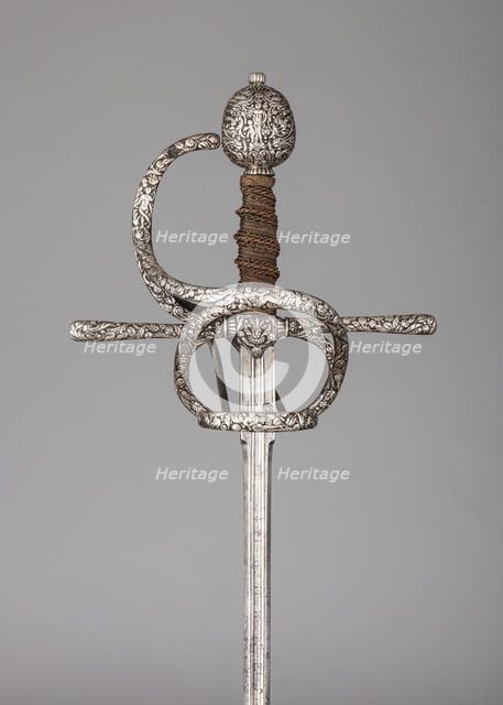 Rapier, German, Solingen, ca. 1610-20. Creator: Meves Berns.