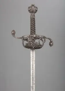 Rapier, hilt, probably British; blade, German, Solingen, hilt, ca. 1630-40; blade, 17th century. Creator: Johannes Moum