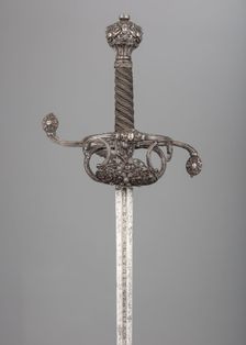 Rapier, hilt, probably British; blade, German, Solingen, hilt, ca. 1630-40; blade, 17th century. Creator: Johannes Moum