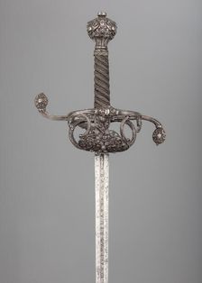 Rapier, hilt, probably British; blade, German, Solingen, hilt, ca. 1630-40; blade, 17th century. Creator: Johannes Moum