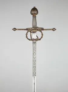 Rapier, Italy, Blade: dated 1616 Hilt: c. 1570. Creator: Unknown
