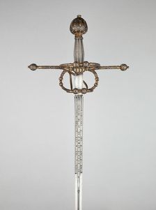Rapier, Italy, Blade: dated 1616 Hilt: c. 1570. Creator: Unknown