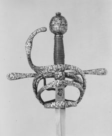 Rapier, probably French, Paris, ca. 1610-20. Creators: Bouqueton, Johannes Wundes