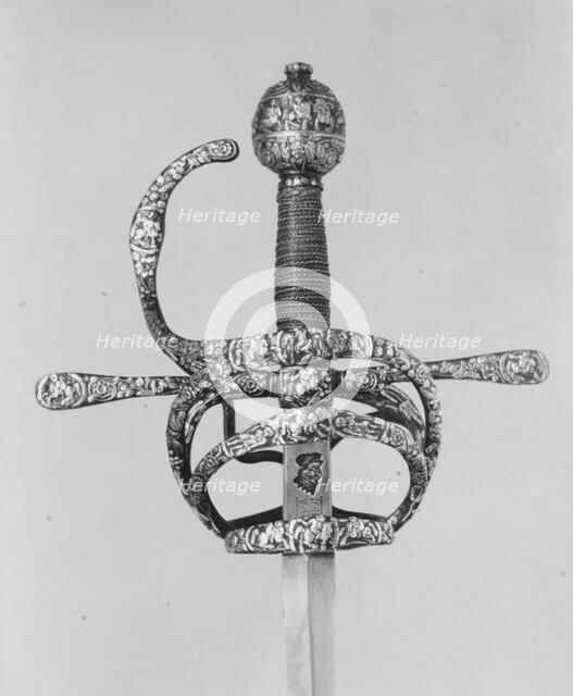 Rapier, probably French, Paris, ca. 1610-20. Creators: Bouqueton, Johannes Wundes.