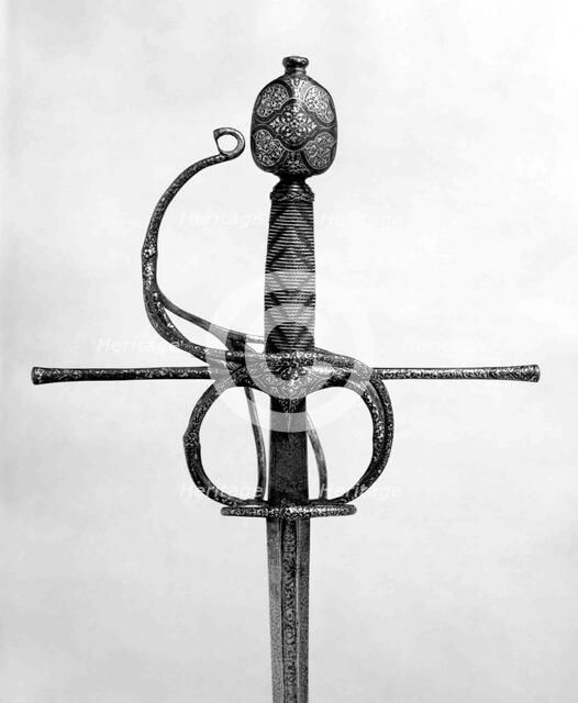 Rapier, probably Italian, early 17th century. Creator: Unknown.