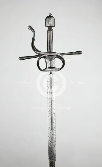 Rapier with Extendable Handle, Germany, c. 1590/1600. Creator: Unknown.