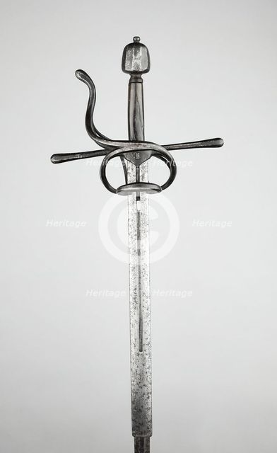 Rapier with Extendable Handle, Germany, c. 1590/1600. Creator: Unknown.