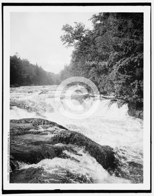 Raquette Falls, Adirondack Mts., N.Y., c1902. Creator: William H. Jackson.