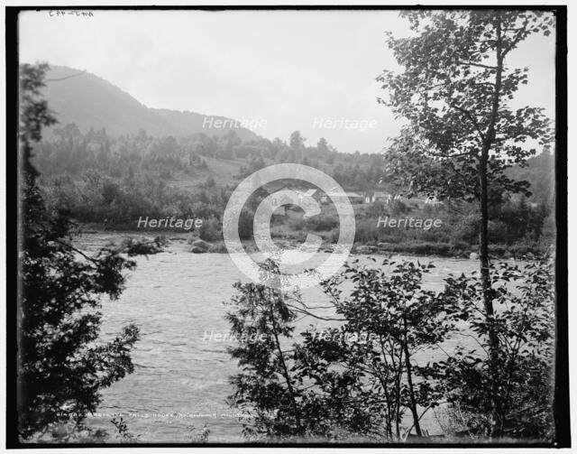 Raquette Falls House, Adirondack Mountains, (1902?). Creator: William H. Jackson.