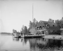 Raquette Lake, casino at the Antlers, Adirondack Mts., N.Y., between 1900 and 1905. Creator: Unknown