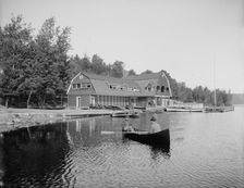 Raquette Lake, casino at the Antlers, Adirondack Mts., N.Y., between 1900 and 1905. Creator: Unknown