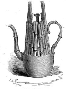 Rare Chinese coffee-pot, 1845. Creator: John Wykeham Archer