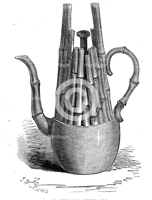 Rare Chinese coffee-pot, 1845. Creator: John Wykeham Archer.