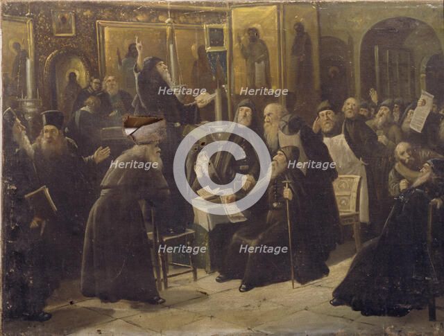 Raskol. Artist: Miloradovich, Sergei Dmitrievich (1851-1943)