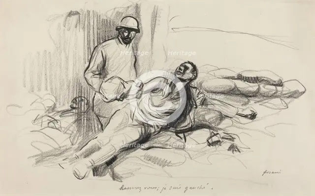 Rassurez vous; je suis gauche., c. 1914/1919. Creator: Jean Louis Forain.