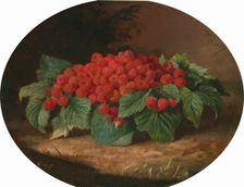 Raspberries, c. 1859. Creator: Lilly Martin Spencer