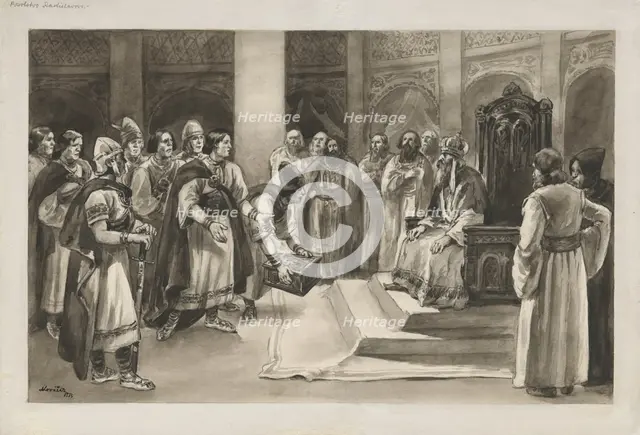 Rastislav's message in Constantinople, 1934. Creator: Andrej Kovacik.
