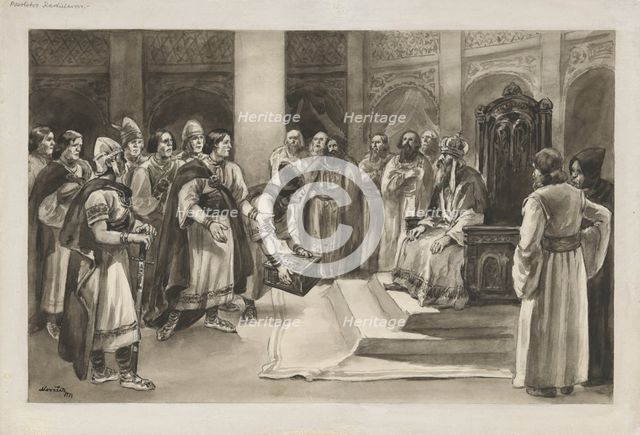 Rastislav's message in Constantinople, 1934. Creator: Andrej Kovacik.