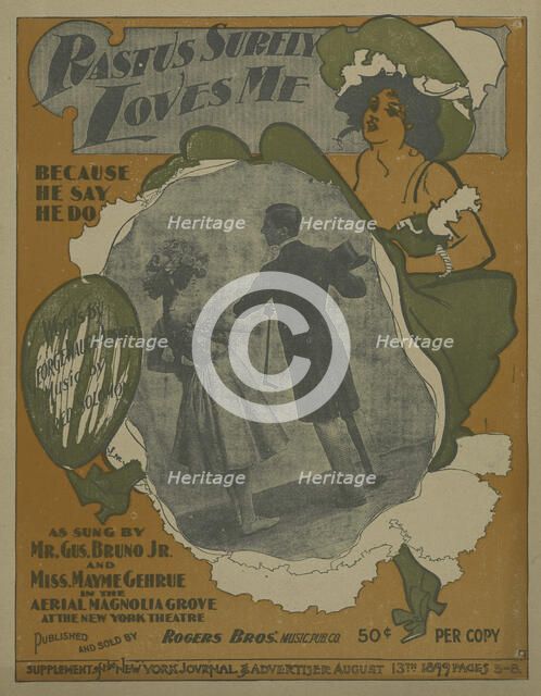 'Rastus surely loves me', 1899. Creator: Unknown.