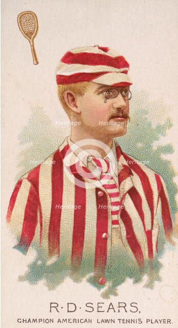 R.D. Sears, Champion American Lawn Tennis Player, from World's Champions, Series 2 (N29) f..., 1888. Creator: Allen & Ginter.