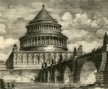Re-Construction of the Mausoleum of Hadrian, Now the Castle of Saint Angelo 1890. Creator: Unknown