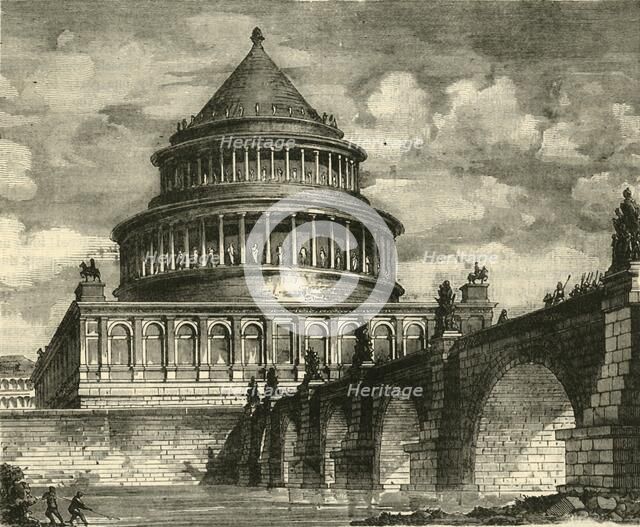 'Re-Construction of the Mausoleum of Hadrian, Now the Castle of Saint Angelo', 1890.   Creator: Unknown.