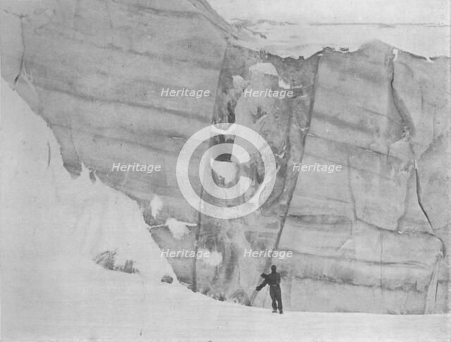 'Re-Cemented Crevasse', c1911, (1913). Artist: G Murray Levick.