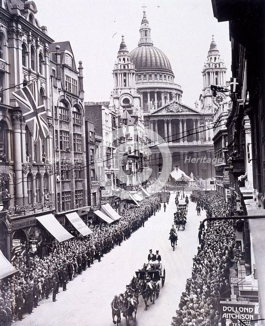 Re-opening of St Paul's Cathedral, London, 1930. Artist: Anon