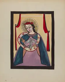 Retabla of Holy Ghost, c. 1936. Creator: E. Boyd