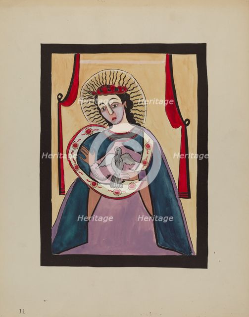 Retabla of Holy Ghost, c. 1936. Creator: E. Boyd.