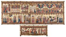 Retable and Frontal of the Life of Christ and the Virgin Made for Pedro López de Ayala, 1396. Creator: Unknown