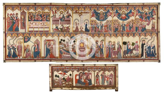 Retable and Frontal of the Life of Christ and the Virgin Made for Pedro López de Ayala, 1396. Creator: Unknown.
