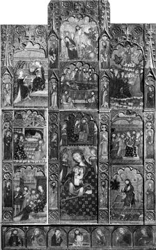 Retable, late 14th or early 15th century. Creator: Master of Cubells