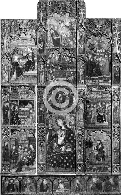 Retable, late 14th or early 15th century. Creator: Master of Cubells.