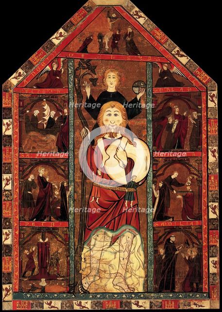 Retable of St Christopher, 14th century. Creator: Unknown.