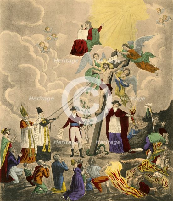 'Rétablissement du culte catholique', 1802, (1921). Creator: Thomas-Charles Naudet.