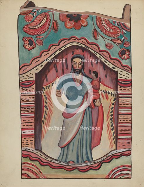 Retablo, 1935/1942. Creator: Unknown.